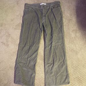 Khaki Corduroy Pants made in India